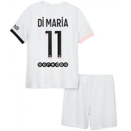 Billiga Fotbollströjor Paris Saint-Germain Di Maria 11 Barn Borta tröja 2021/22 Kortärmad 